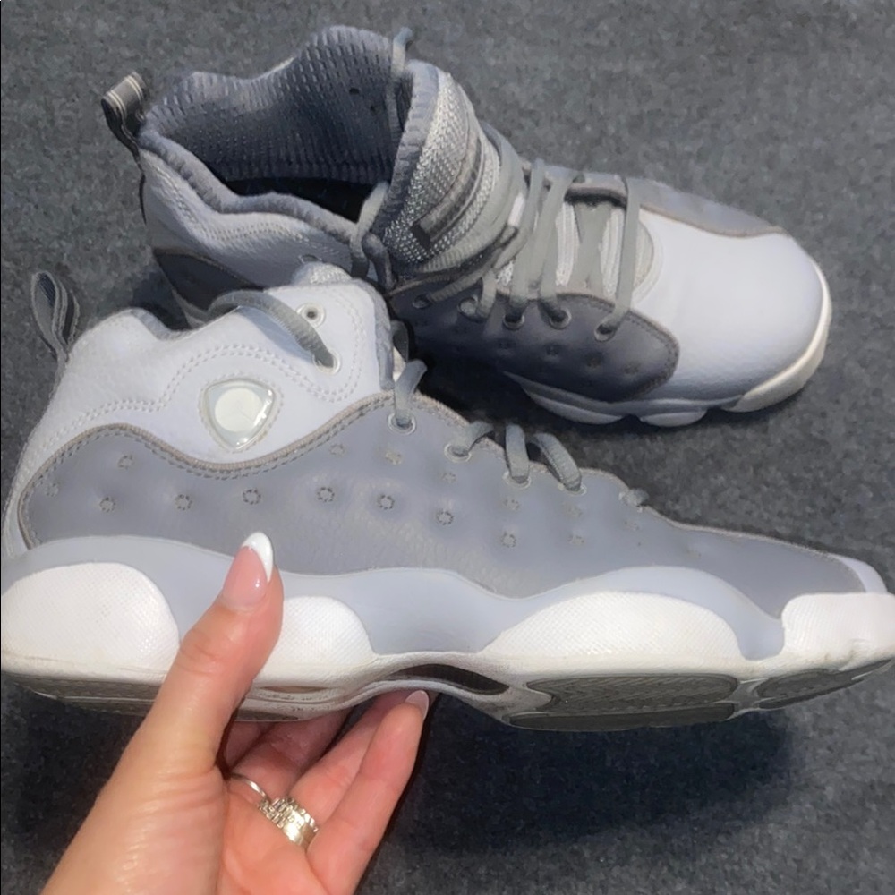 Jordan jump man team 2 Gray and White Sneakers